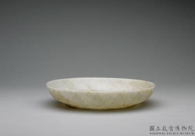 图片[2]-Jade round plate carved with floral decoration, Mughal Empire-China Archive